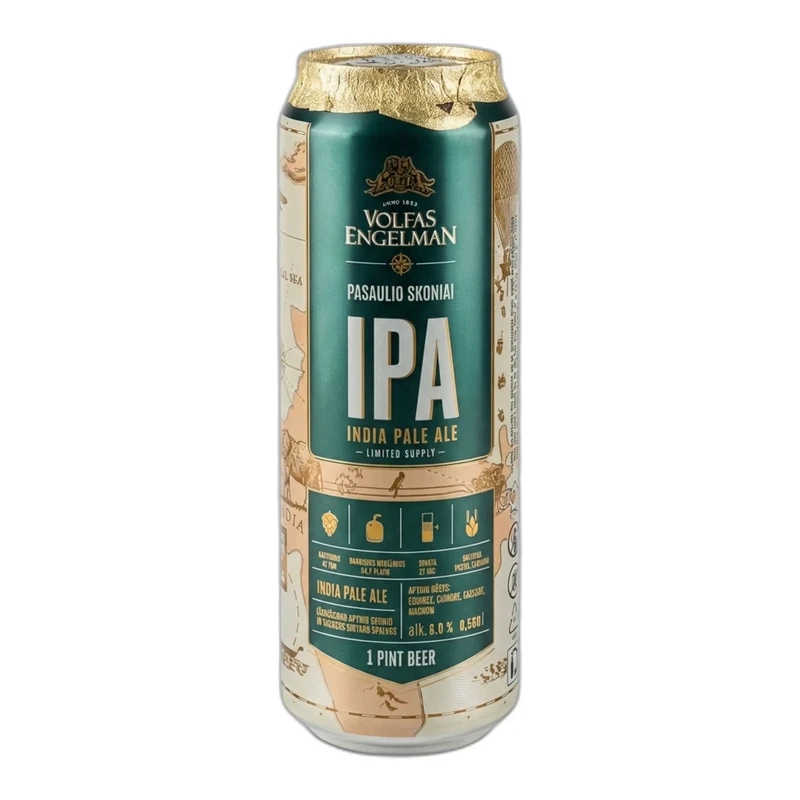 Bere VOLFAS ENGELMAN IPA, Blondă 0.568 L