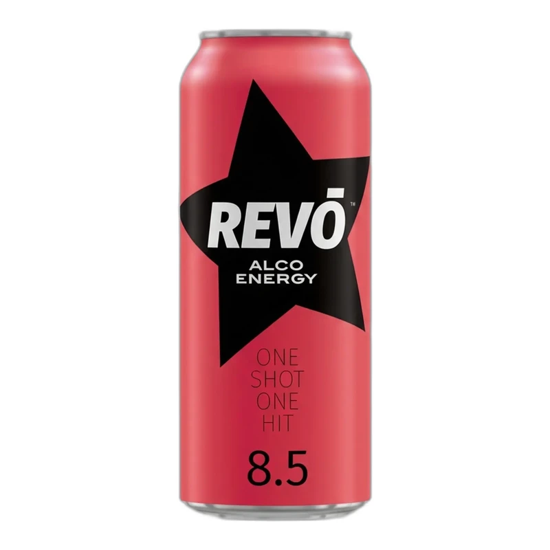 Bautura slab alc REVO Cherry 0.5L cut.