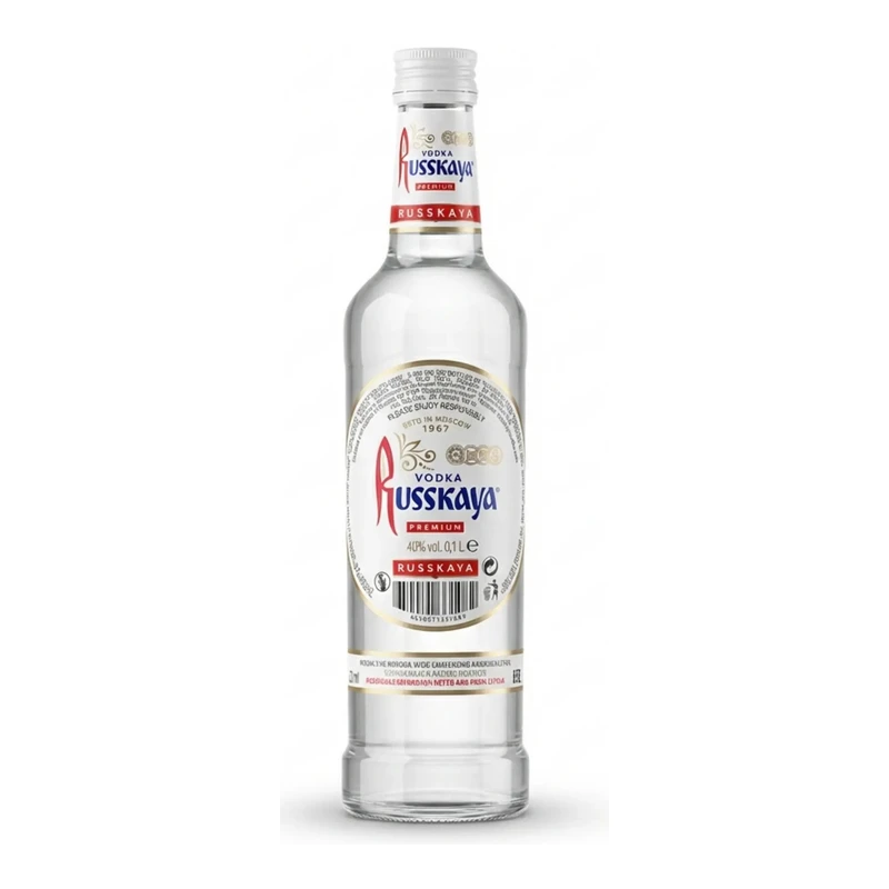 Vodca RUSKAIA 40° (fleaga) 0.1 L