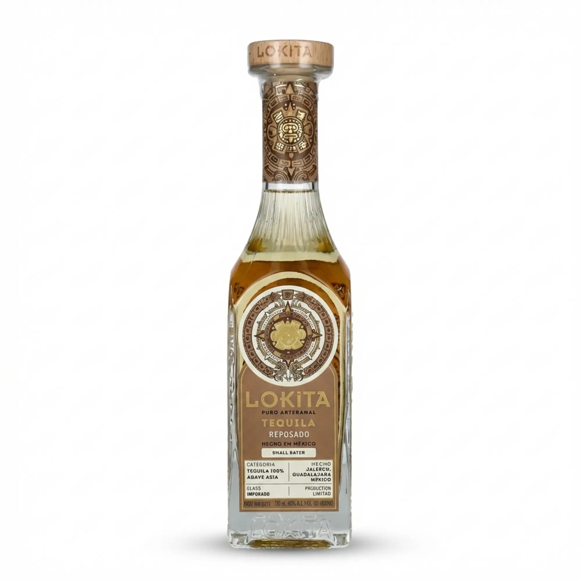 TEQUILA LOKITA REPOSADO 40%  0,7 L