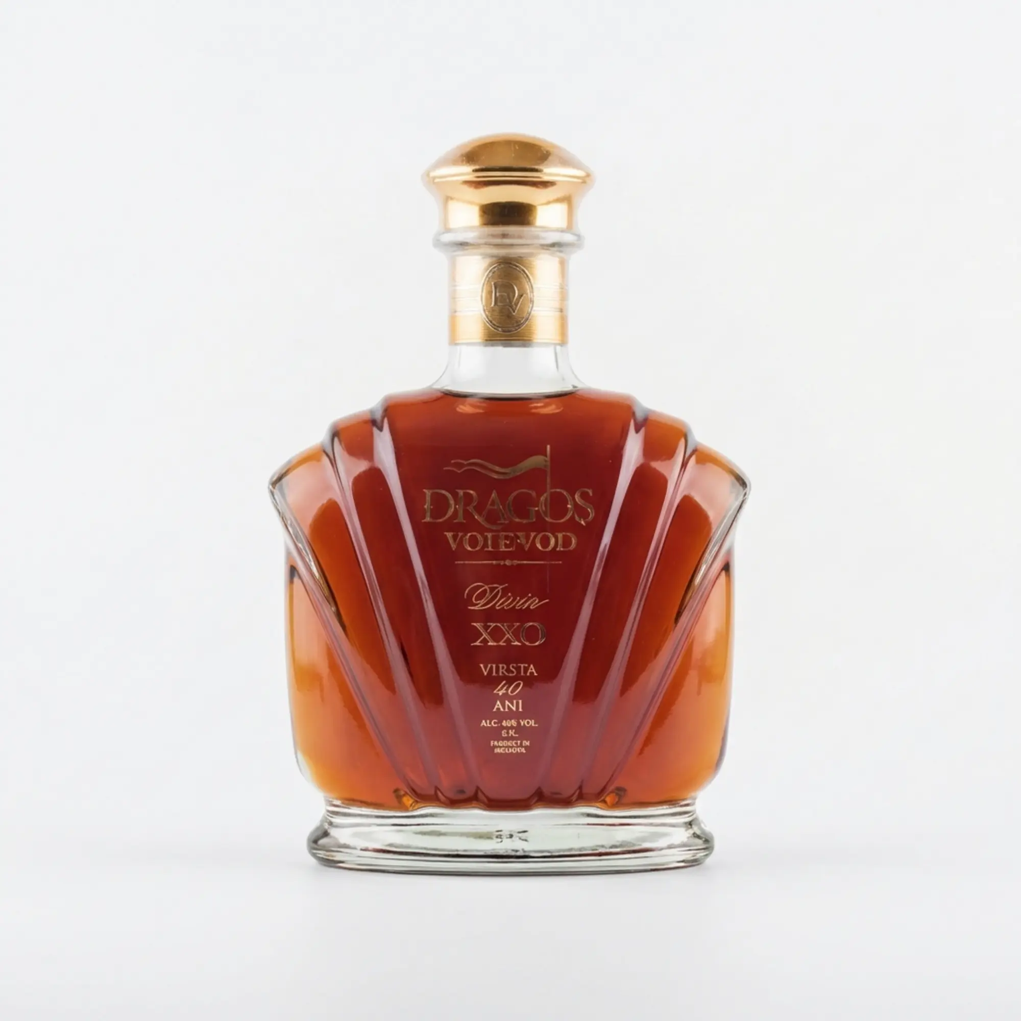 Divin Dragos Voievod 40 ani XXO 0,7l cutie suvenir Barza Alba