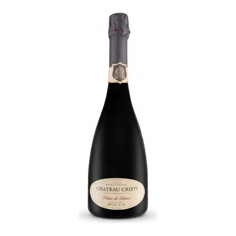 Vin Spumant CHATEAU CRISTI Blanc de Blancs Sec 0.75L (alb)