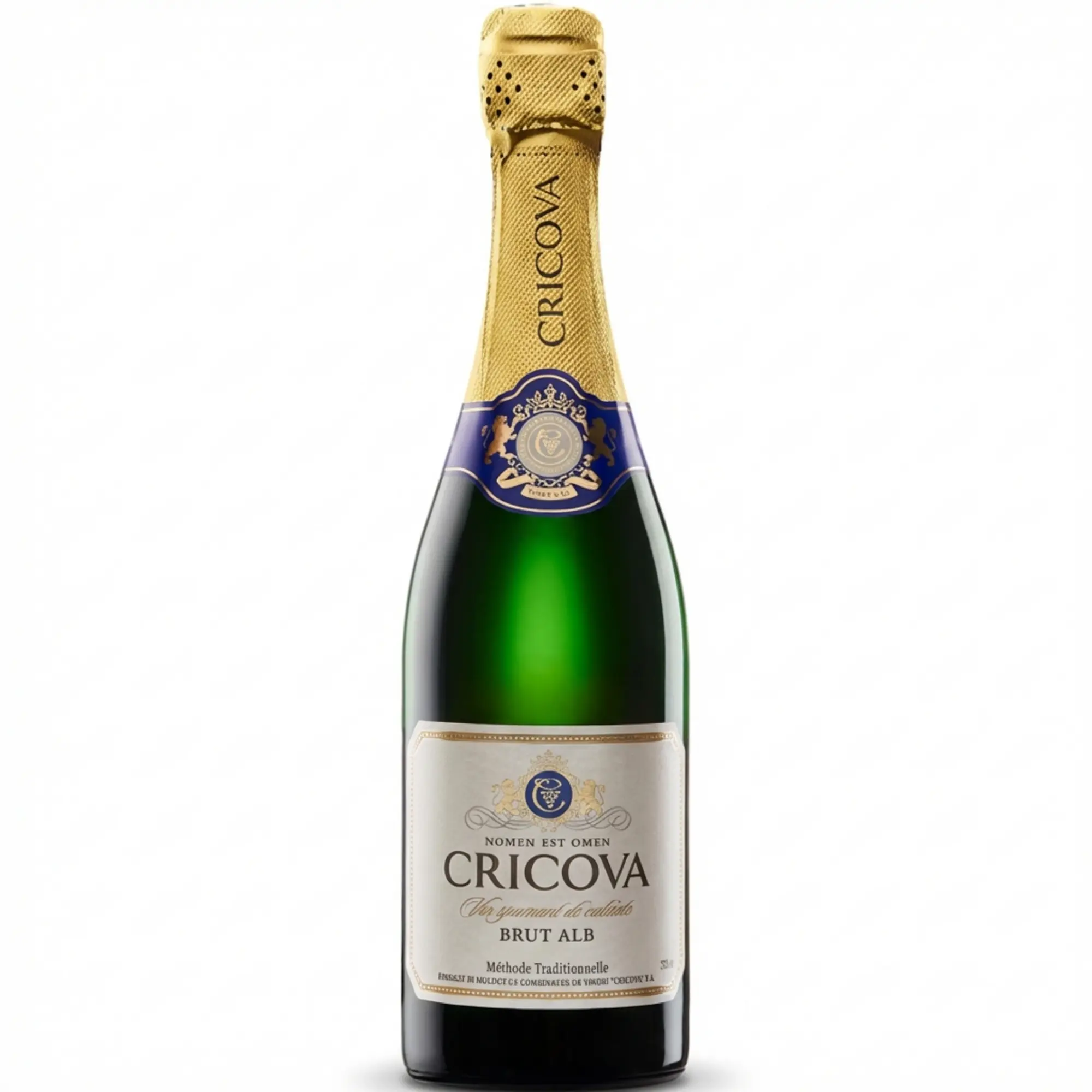 Vin spumant de calitate alb brut Cricova 0,75L