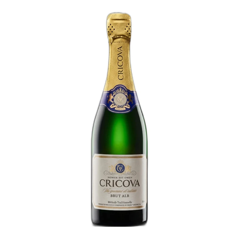 Vin spumant de calitate alb brut Cricova 0,75L
