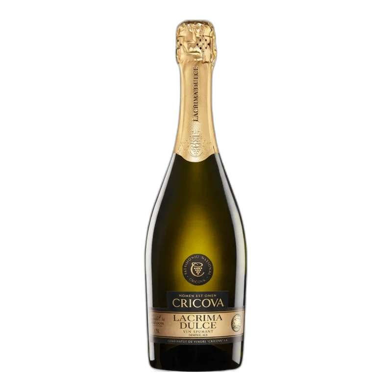 Vin spumant de calitate alb dulce Cricova Lacrima Dulce 0,75L