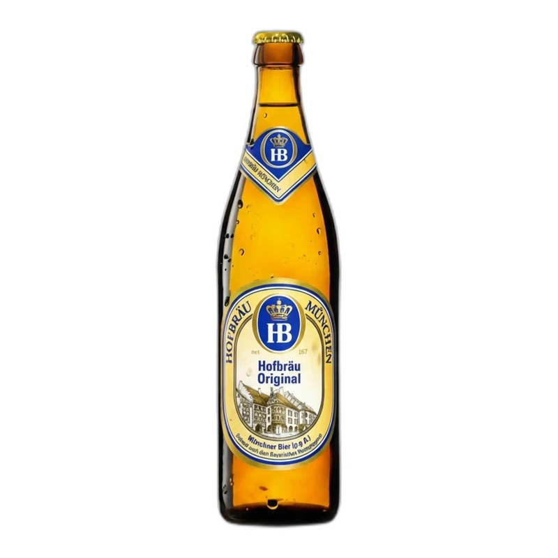 Bere Blonda Filtrata Hofbrau Original 0.5L
