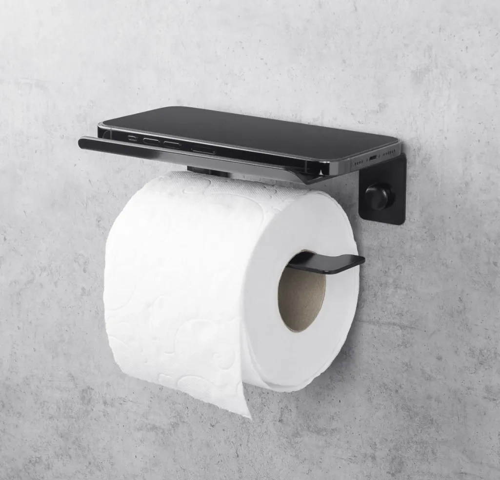 Suportul pentru hârtie igienică BLISS cu raft