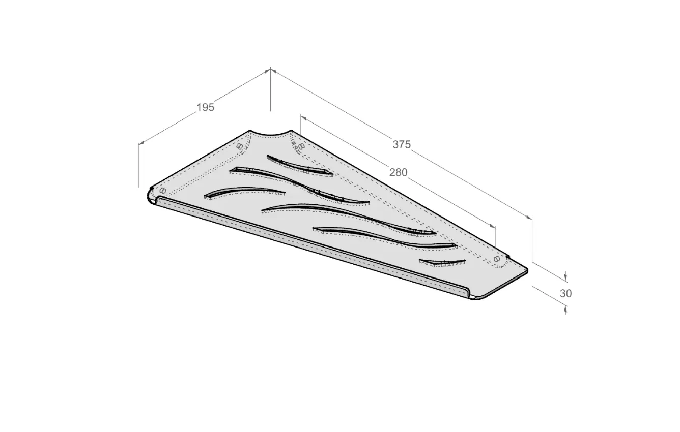 Raftul CORNER SHOWER SHELF SHUTTLE