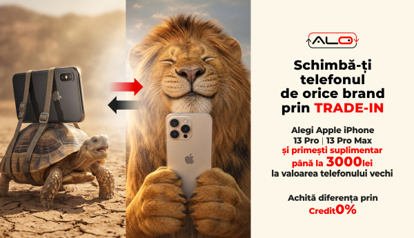 Alegi iPhone 13 Pro | 13 Pro Max prin Trade-In și primești 3000 lei EXTRA la evaluarea iphone-ului vechi
