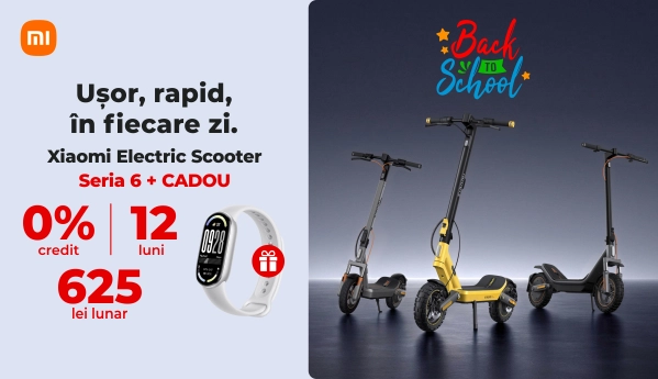 Back to School - Xiaomi Electric Scooter Seria 6 + CADOURI