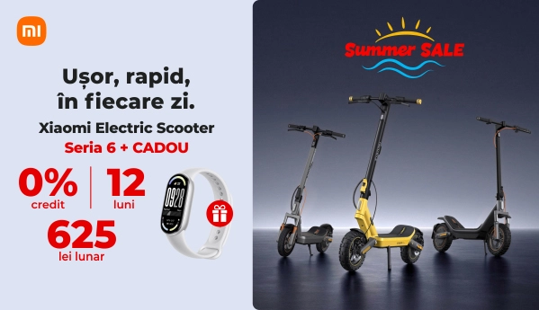 Summer Sale - Xiaomi Electric Scooter Seria 6 + CADOU