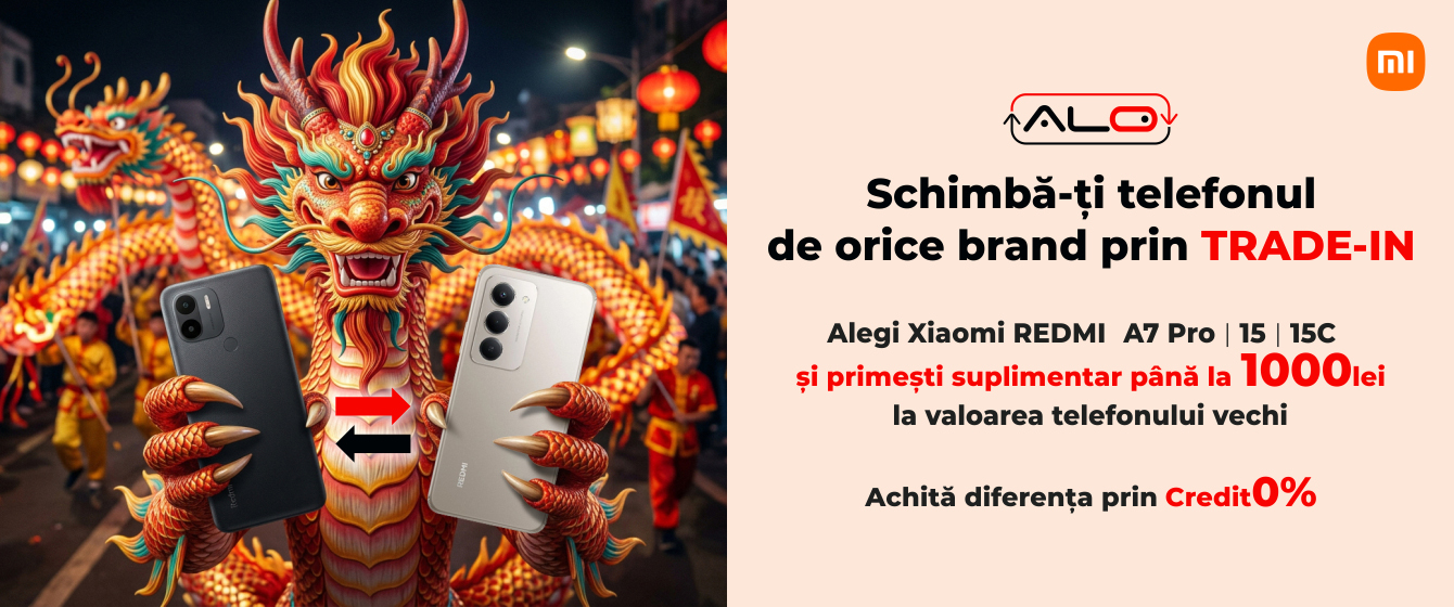Alegi Xiaomi Redmi A7 Pro | 15 | 15C și primești până la 1000 lei EXTRA la evaluarea telefonului vechi.