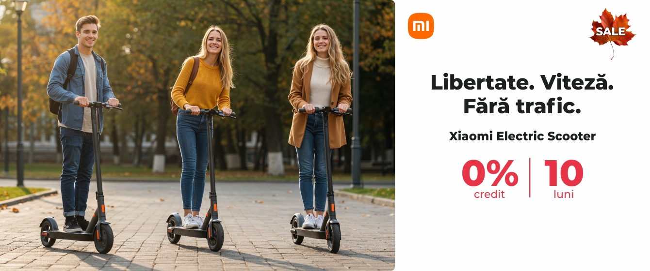 Autumn Sale - Xiaomi Electric Scooter - Credit 0% | 10 luni