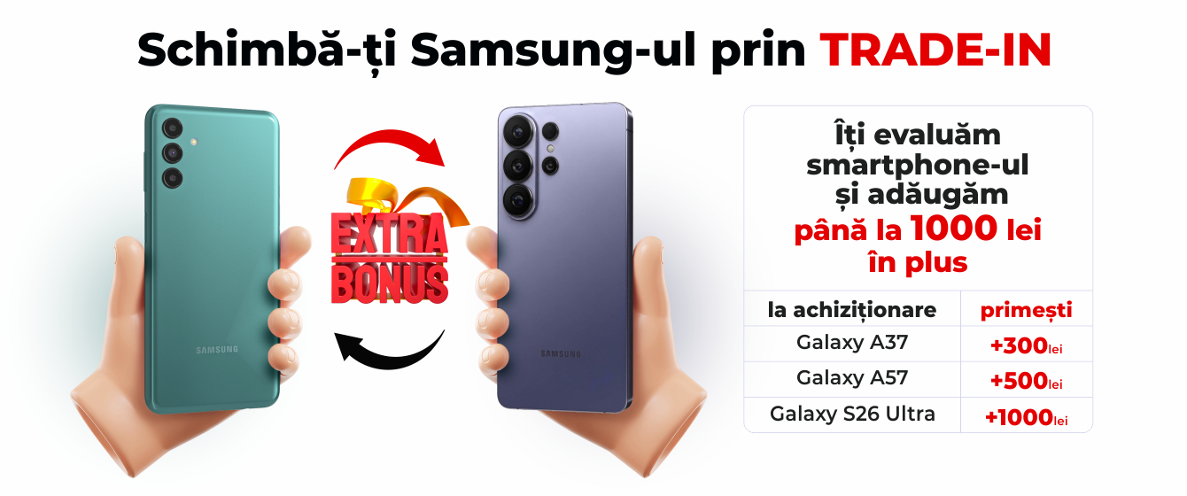 Schimbă-ți iPhone-ul prin TRADE-IN