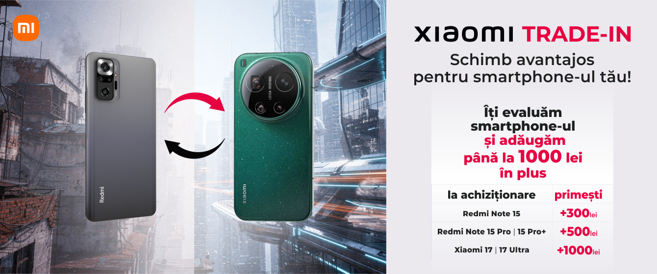 Xiaomi TRADE-IN - schimb avantajos pentru smartphone-ul tău!