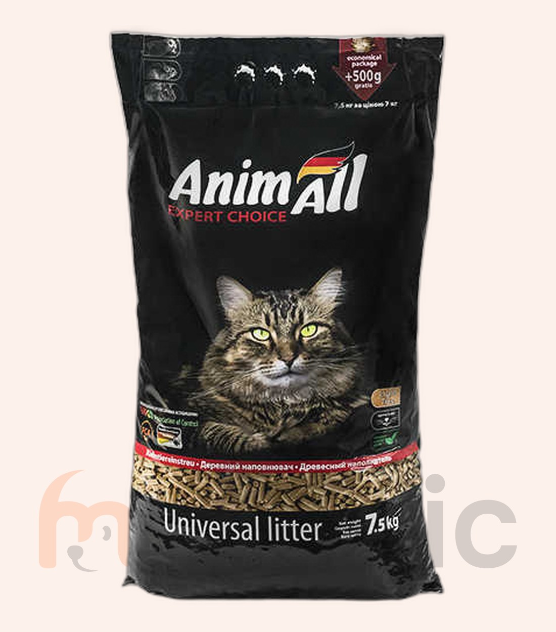 Древесный наполнитель AnimAll, 7,5 кг