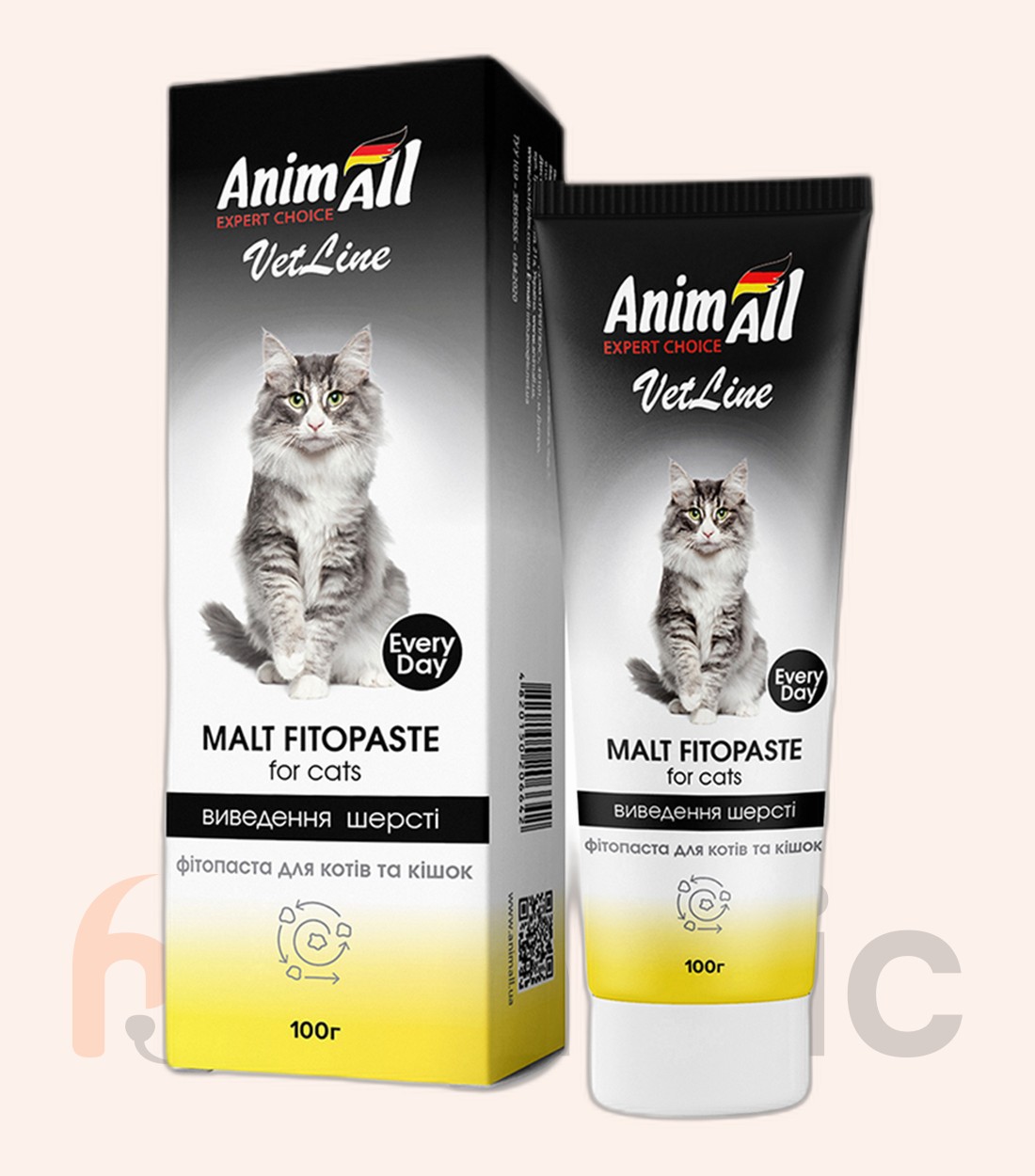 Fitopastă AnimAll VetLine Malt pentru eliminarea părului, 100 g