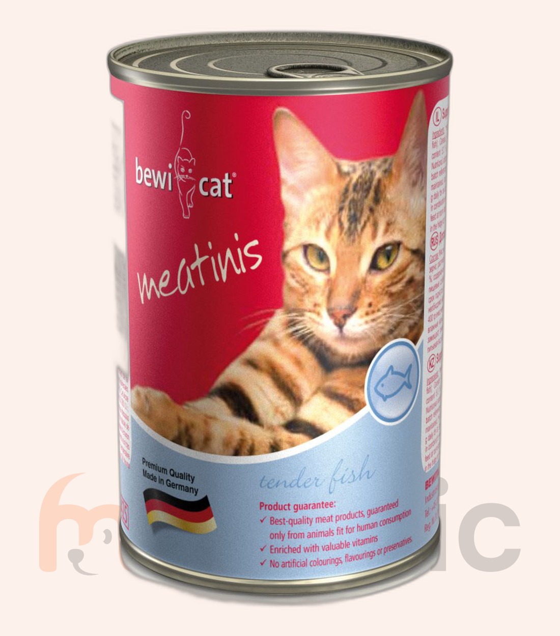 Консервы для кошек Bewi Cat Meatinis, с лососем, 400 г