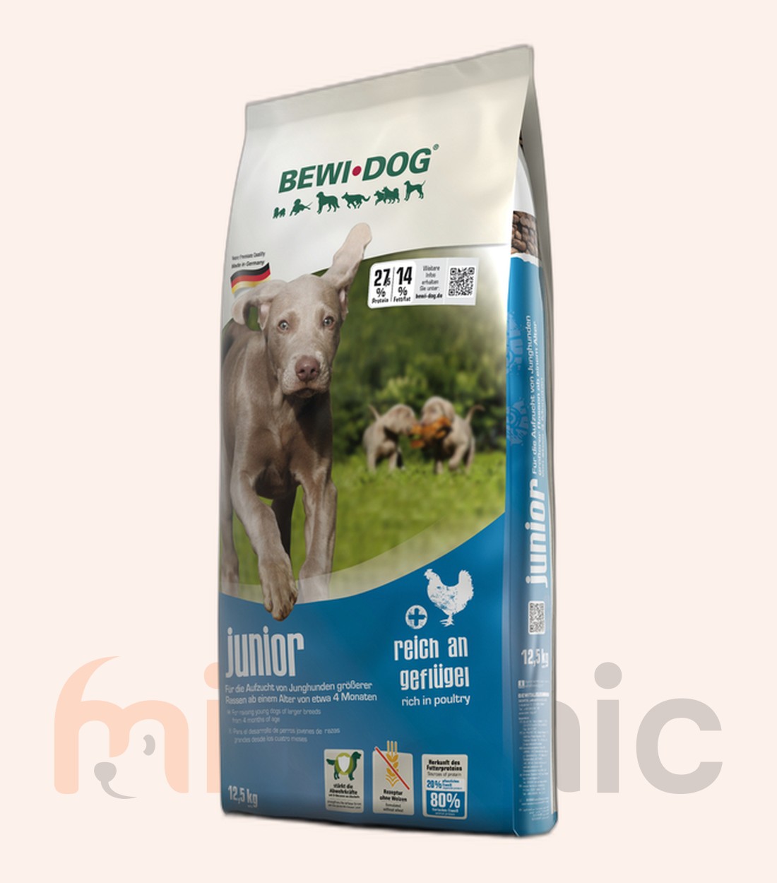 Сухой корм для собак Bewi Dog Junior, 12,5 кг