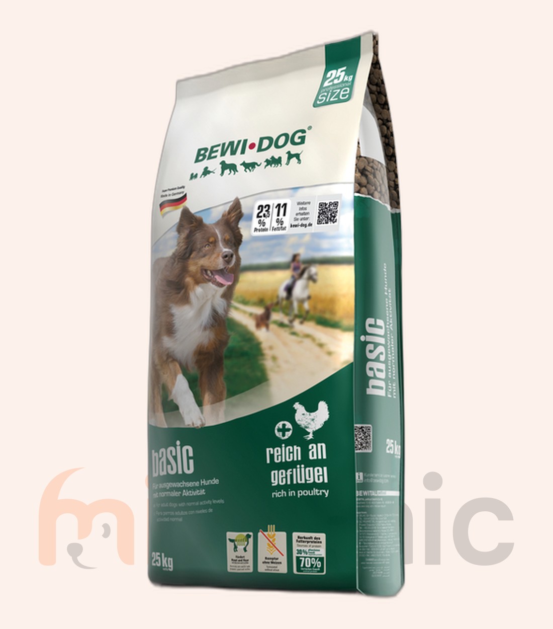 Hrană uscată pentru câini Bewi Dog Basic, 25 kg