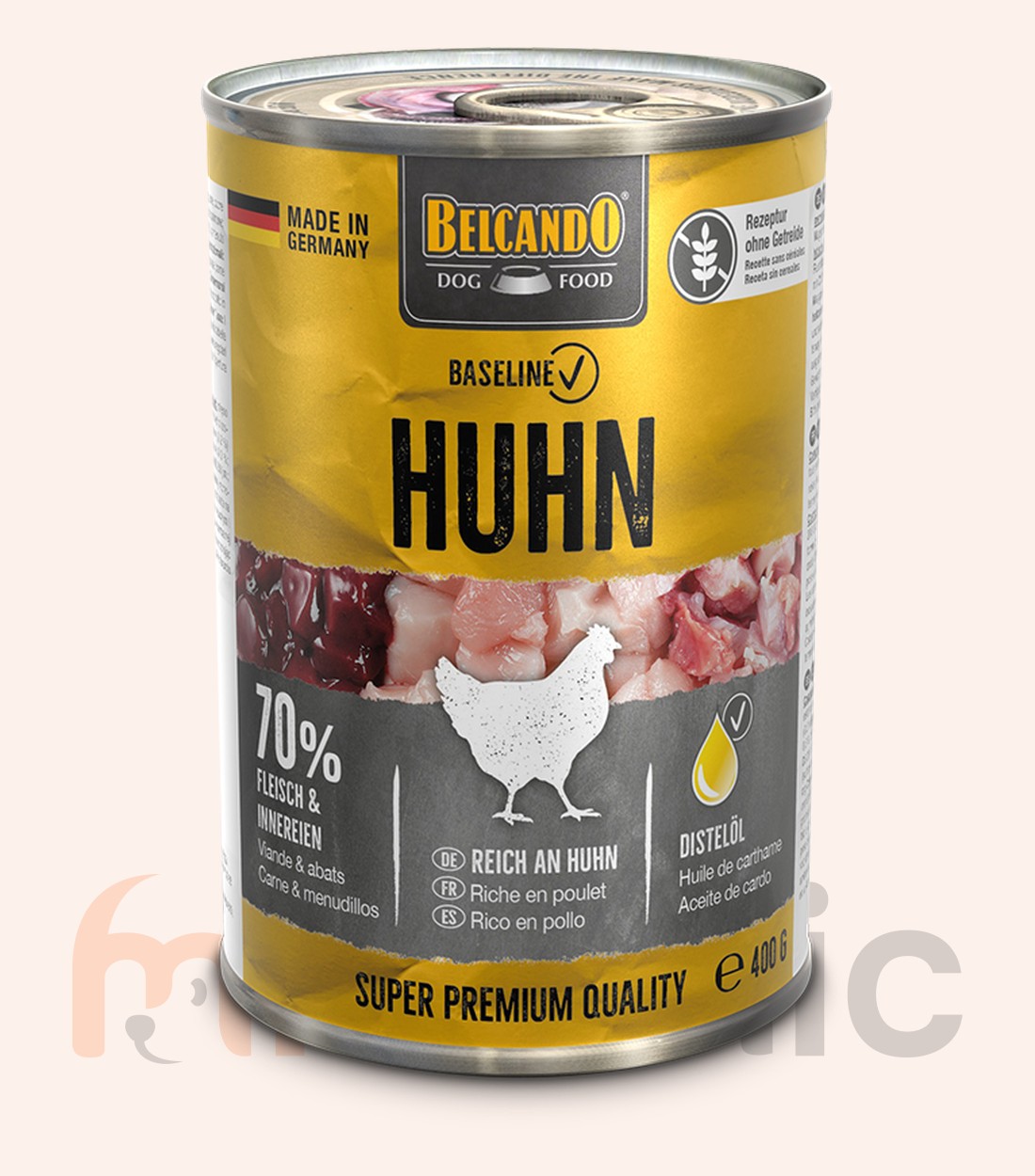 Conservă pentru câini Belcando Baseline, pui, 400 g