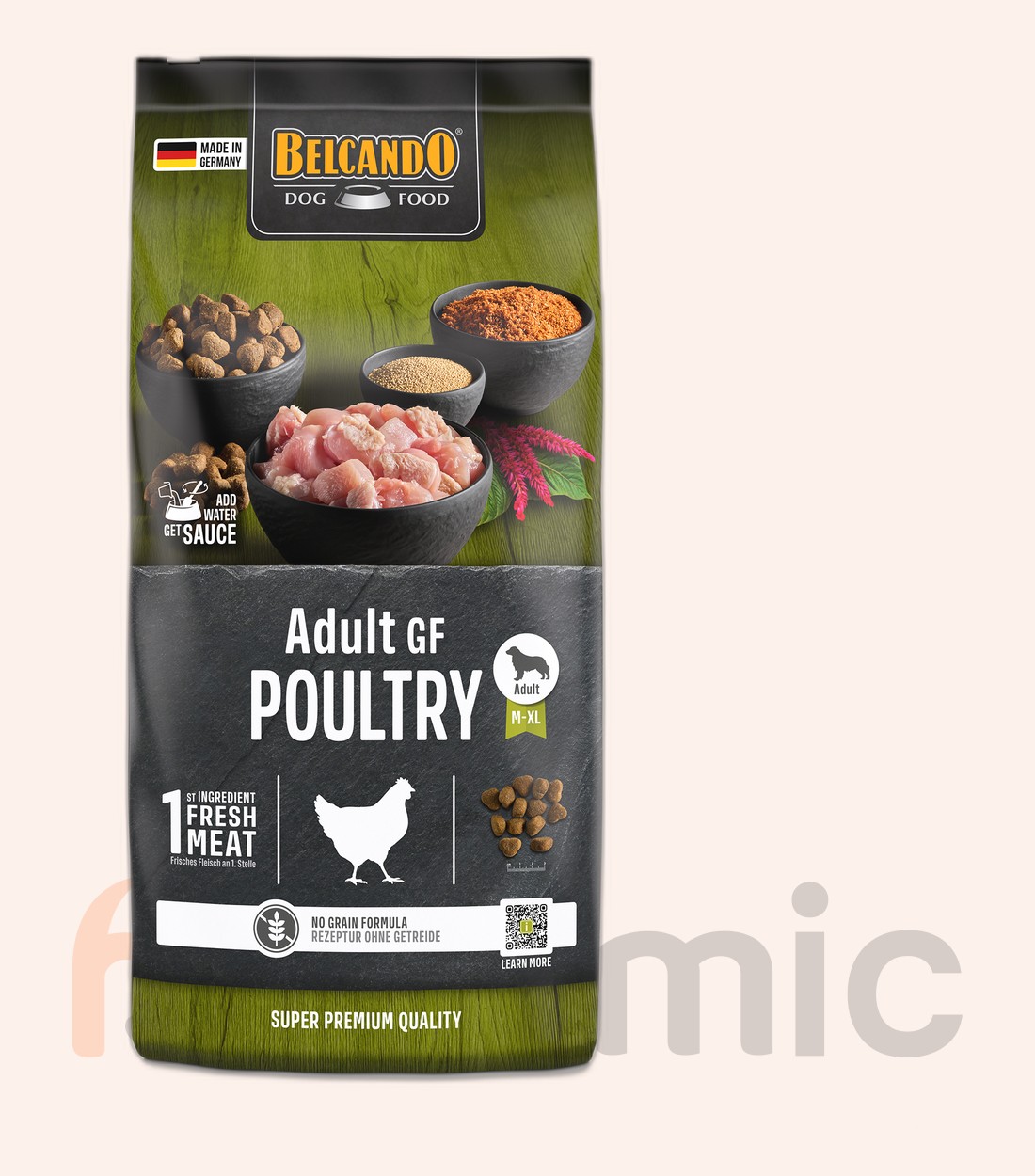 Hrană uscată pentru câini Belcando Adult GF Poultry, 12,5 kg