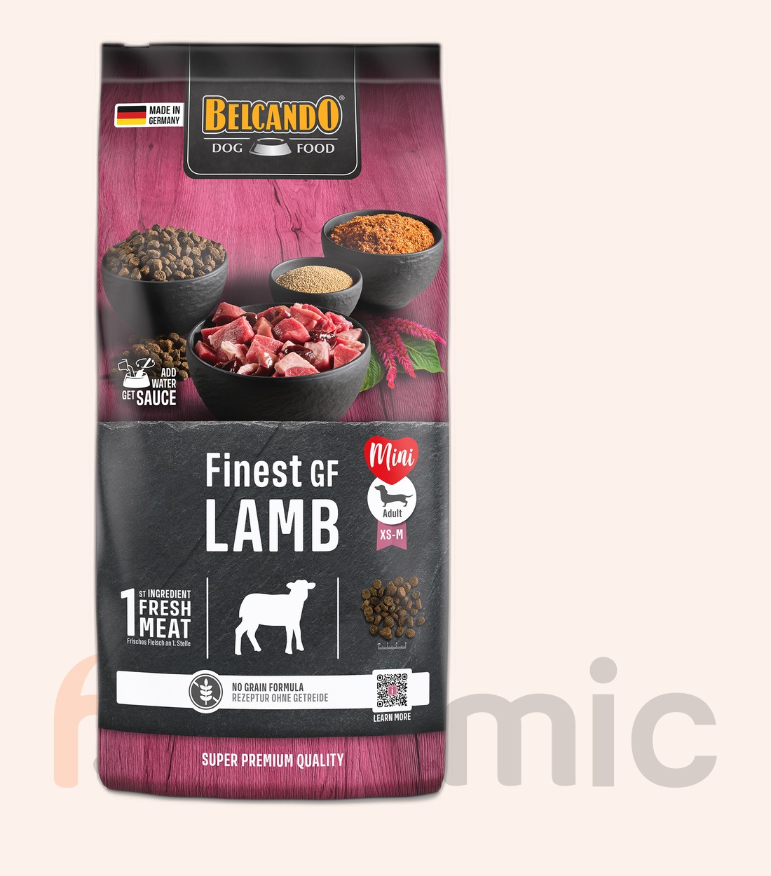 Hrană uscată pentru câini Belcando Finest GF Lamb, 12,5 kg