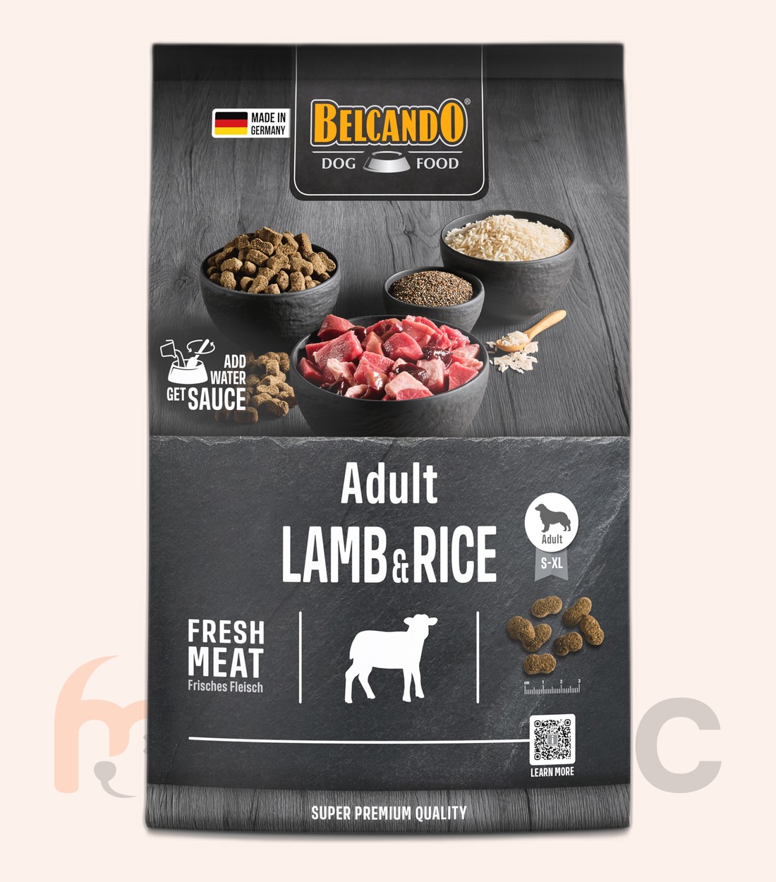 Hrană uscată pentru câini Belcando Adult Lamb & Rice, 4 kg