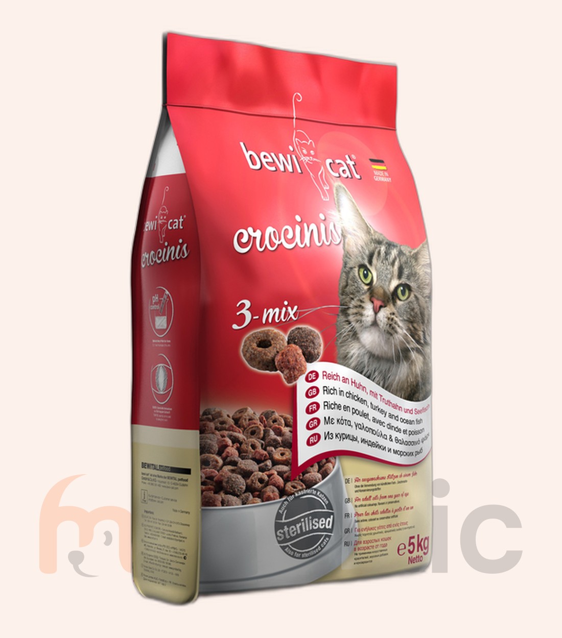 Hrană uscată pentru pisici Bewi Cat Crocinis, 5 kg