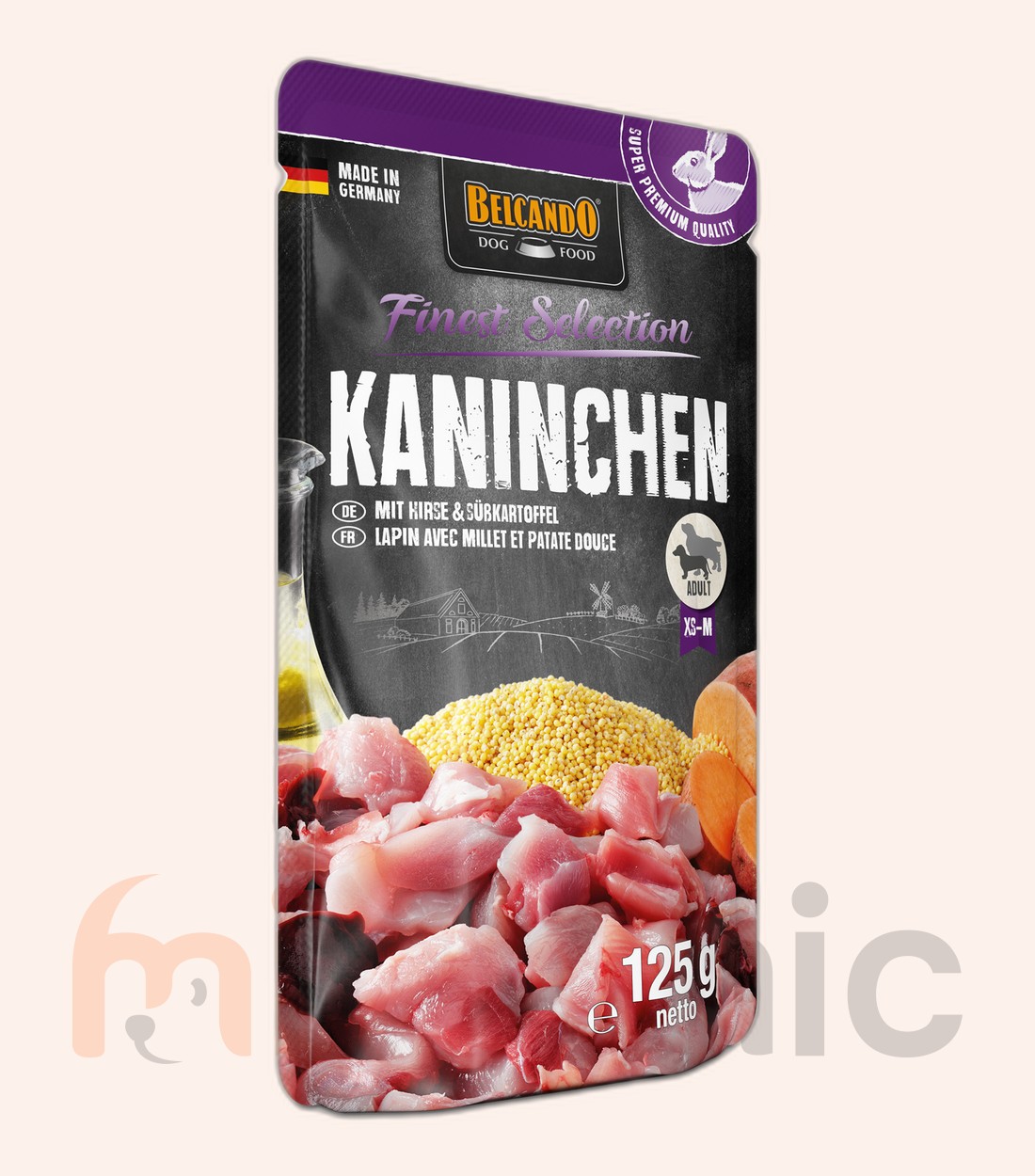 Hrană umedă pentru câini Belcando Finest Selection, iepure cu mei și cartof dulce, 125 g