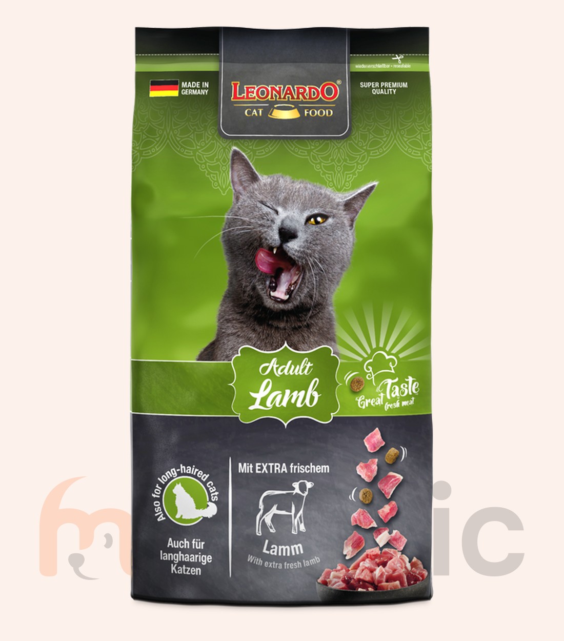 Сухой корм для кошек Leonardo Adult Lamb, 1,8 кг
