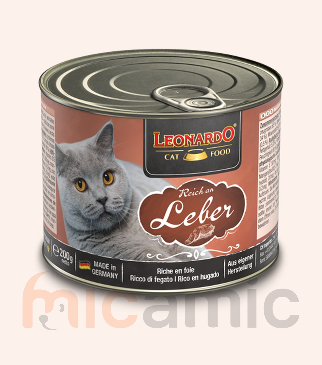 Консервы для кошек Leonardo Finest Selection, с печенью, 200 г