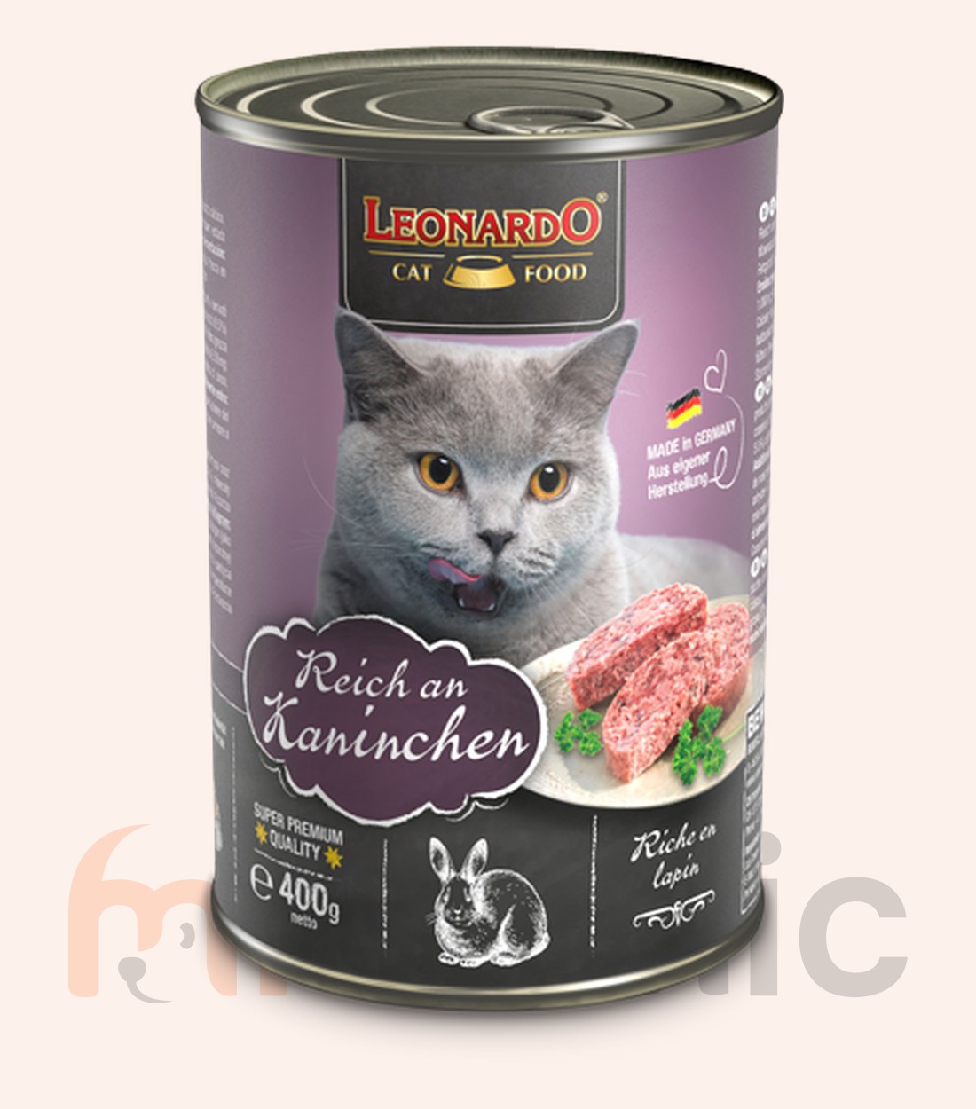 Консервы для кошек Leonardo Finest Selection, с кроликом, 400 г