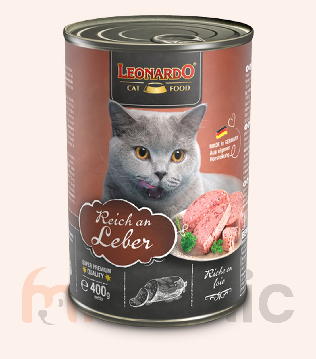 Консервы для кошек Leonardo Finest Selection, с печенью, 400 г