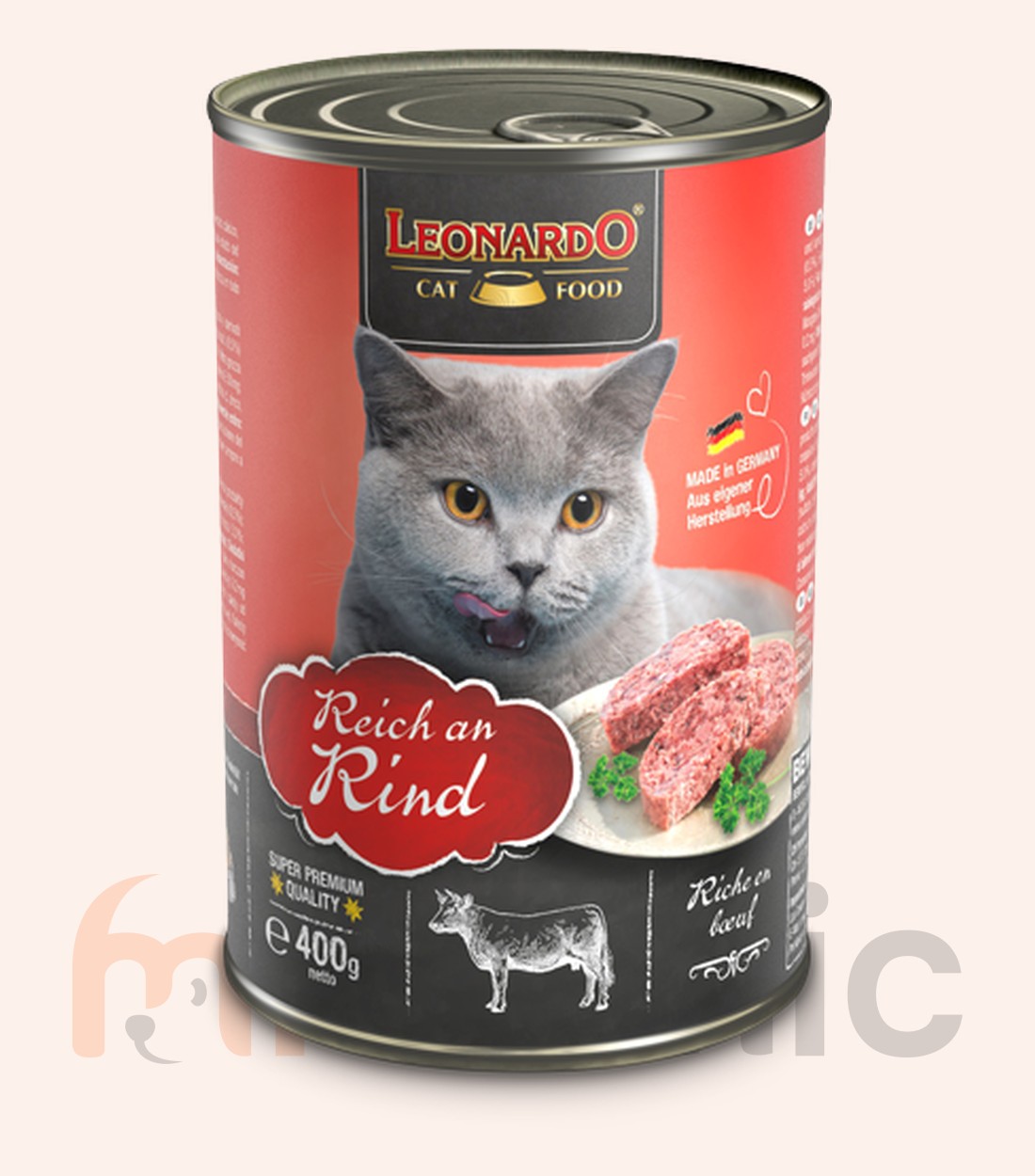Консервы для кошек Leonardo Finest Selection, с говядиной, 400 г