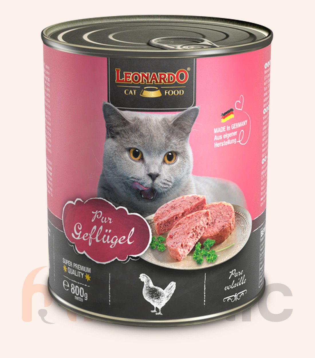 Conservă pentru pisici Leonardo Finest Selection, pasăre exclusiv, 800 g