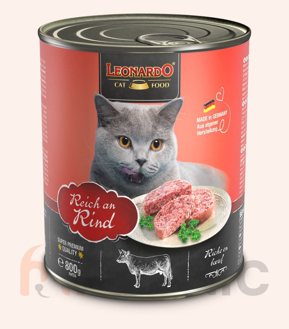 Консервы для кошек Leonardo Finest Selection, с говядиной, 800 г