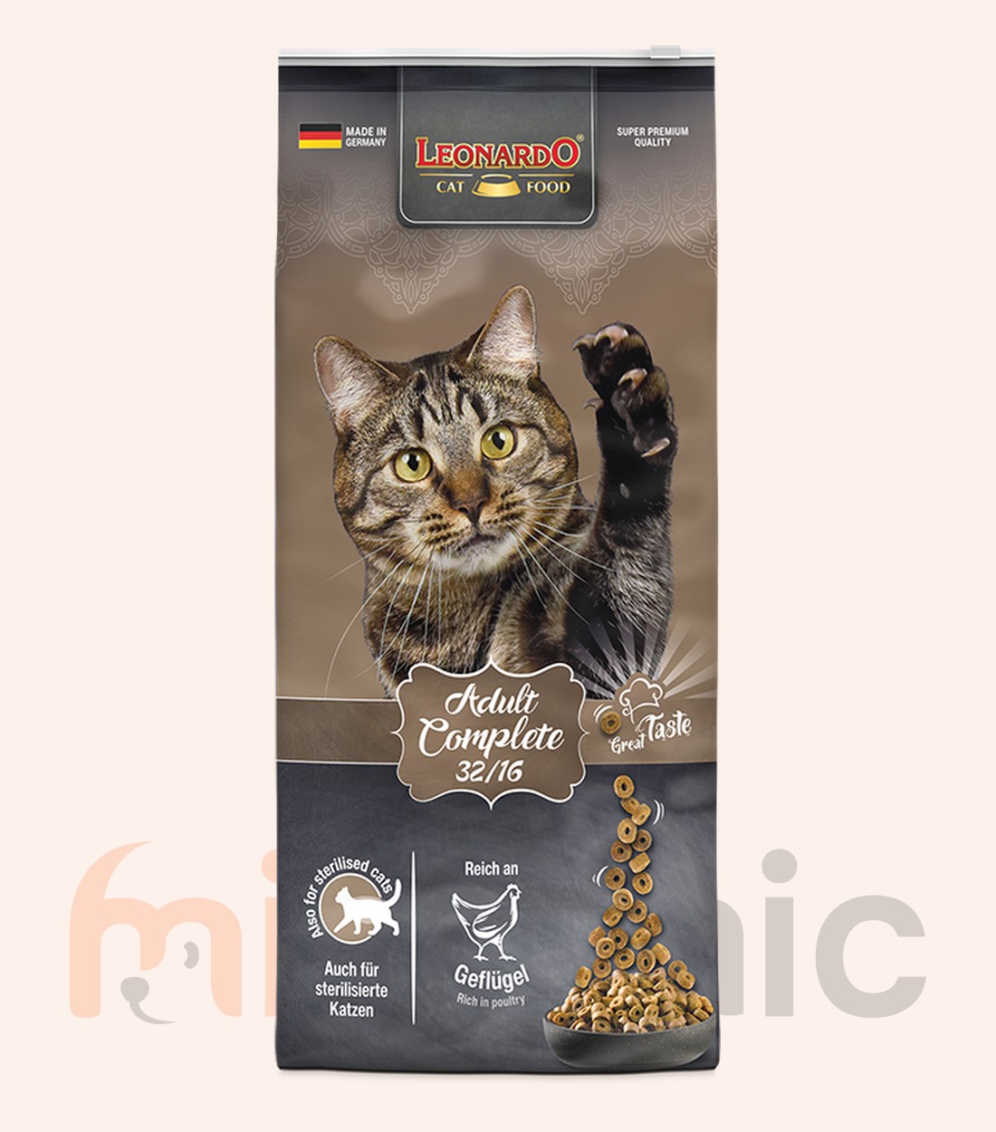 Hrană uscată pentru pisici Leonardo Adult Complete 32/16, 15 kg