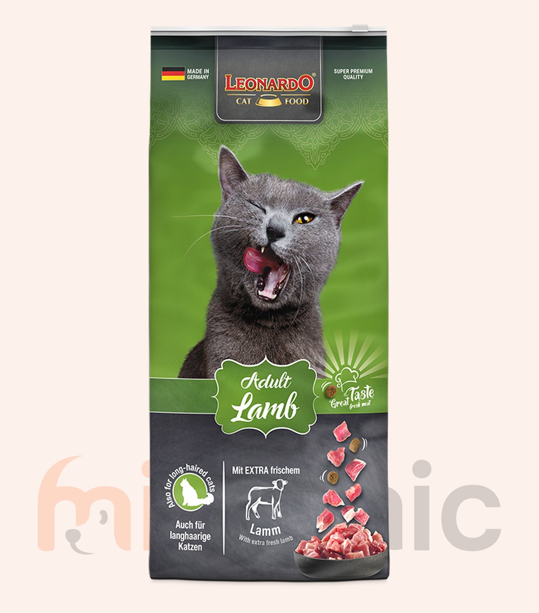 Hrană uscată pentru pisici Leonardo Adult Lamb, 15 kg