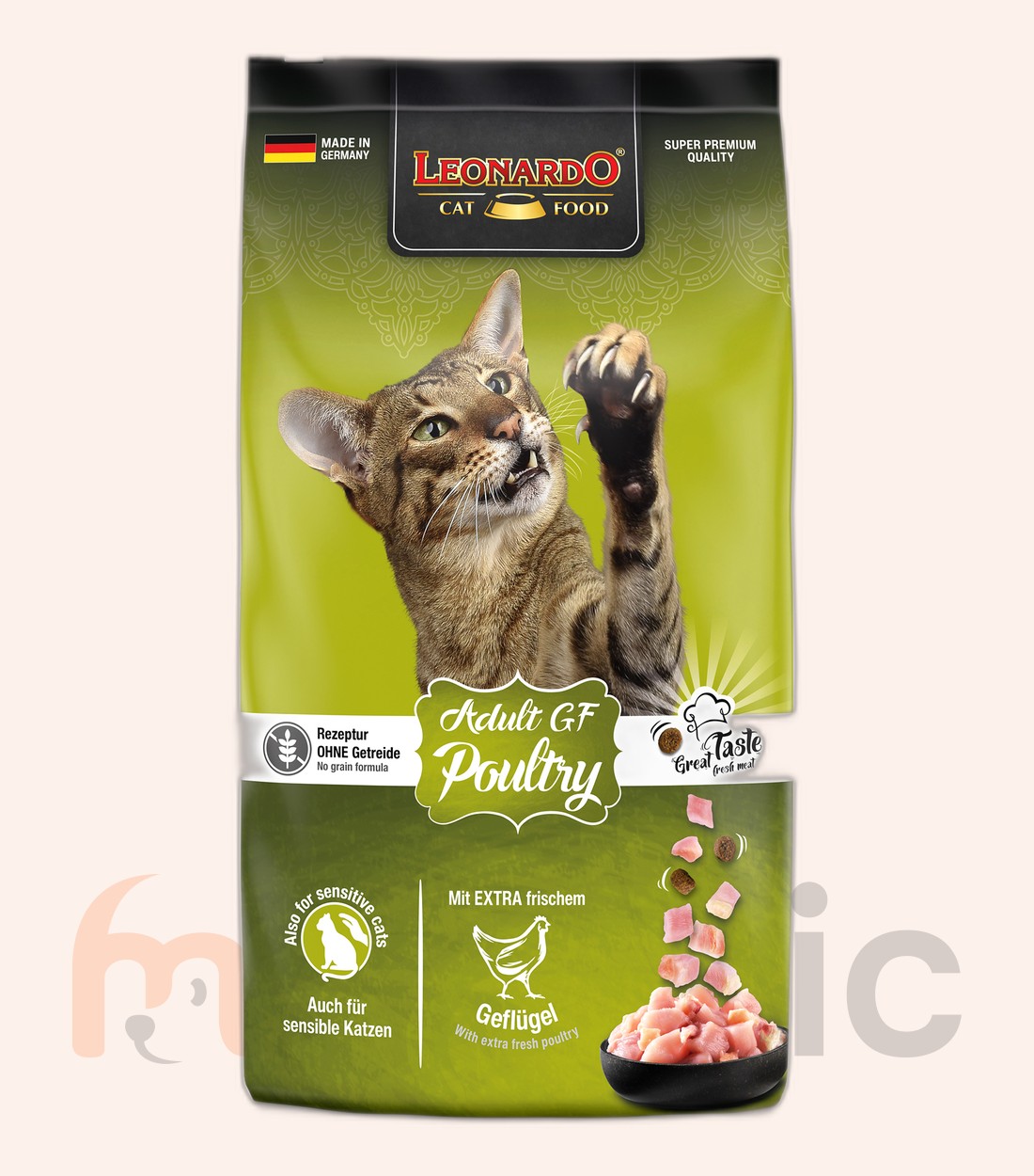 Hrană uscată pentru pisici Leonardo Adult GF Poultry, 7,5 kg