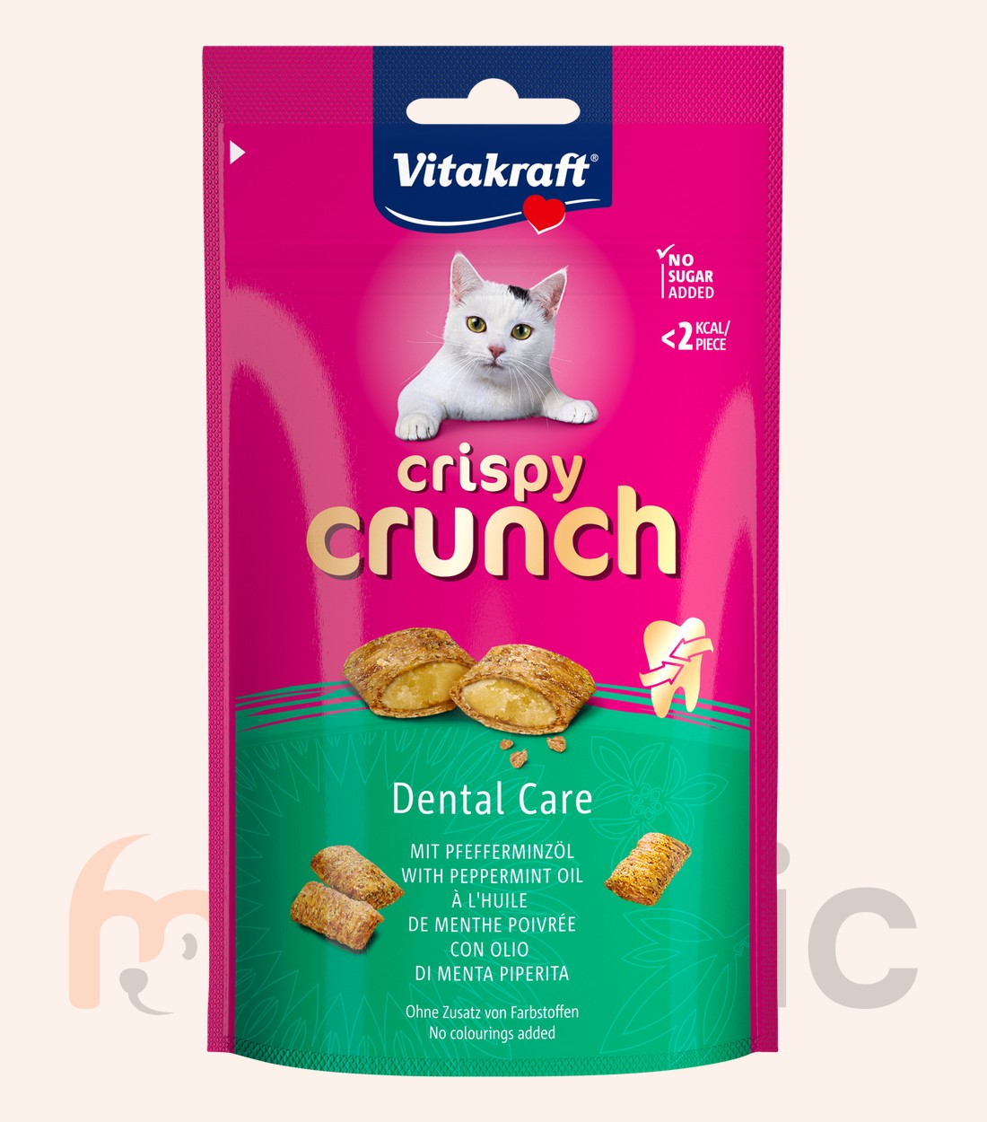 Recompensă pentru pisici Vitakraft Crispy Crunch Dental (60 g)