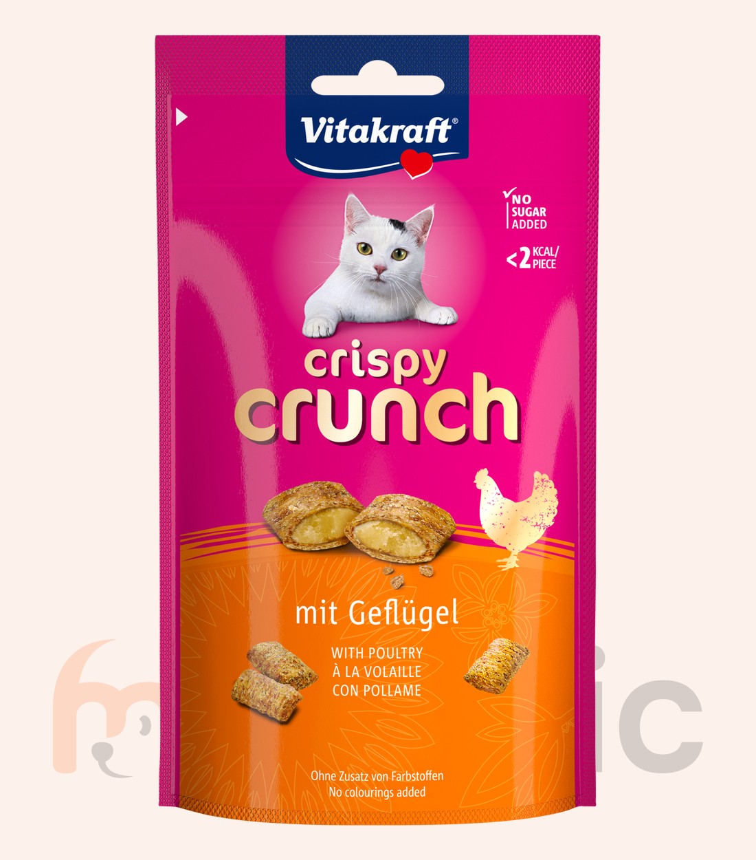 Лакомство для кошек Vitakraft Crispy Crunch с птицей (60 г)