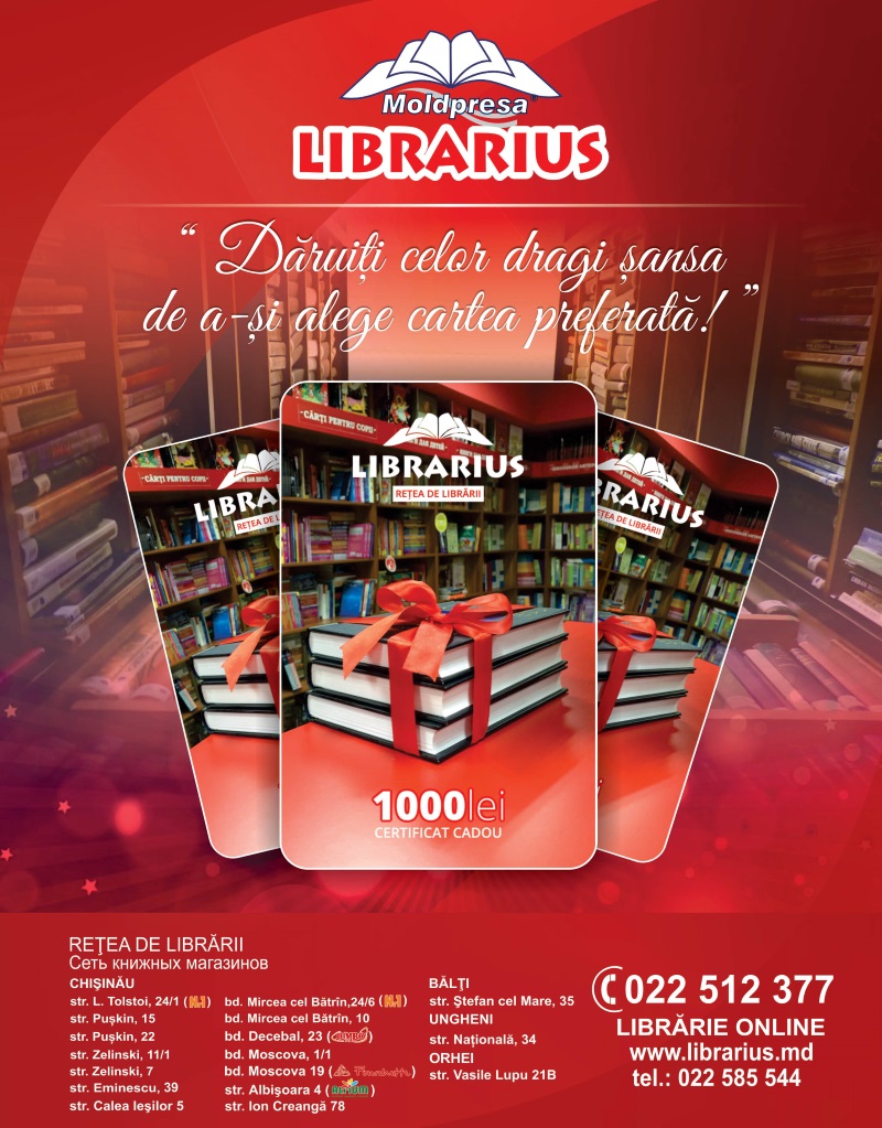 cartea este un cadou perfect , certificat
