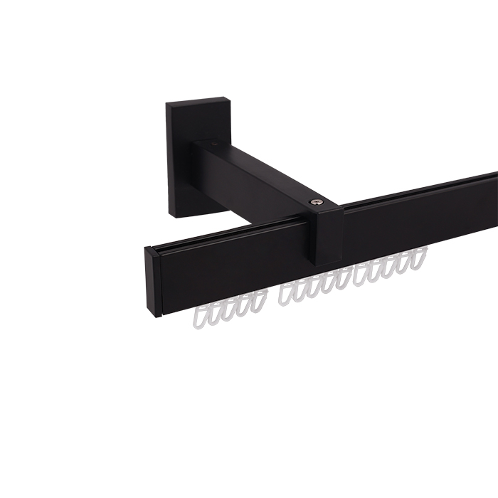 Șina Valencia pentru draperii, 2 m, Black Matt | Decor ferestre